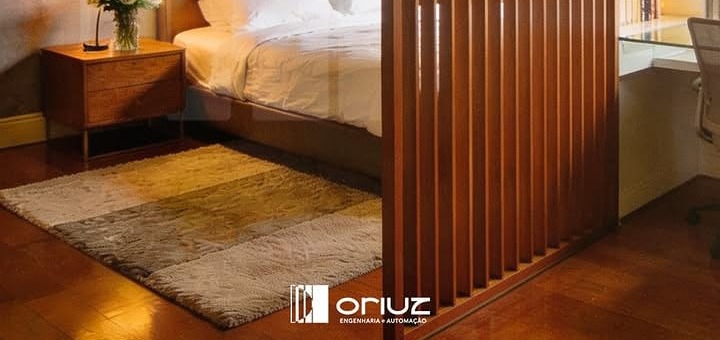 Brise motorizado também funciona como divisória de ambientes internos